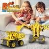 5-in-1 Stem Building Robot,555 PCS Kits for Kids , APP & Remote Control,Excavator Construction Toys, Programmable Erector, Gift