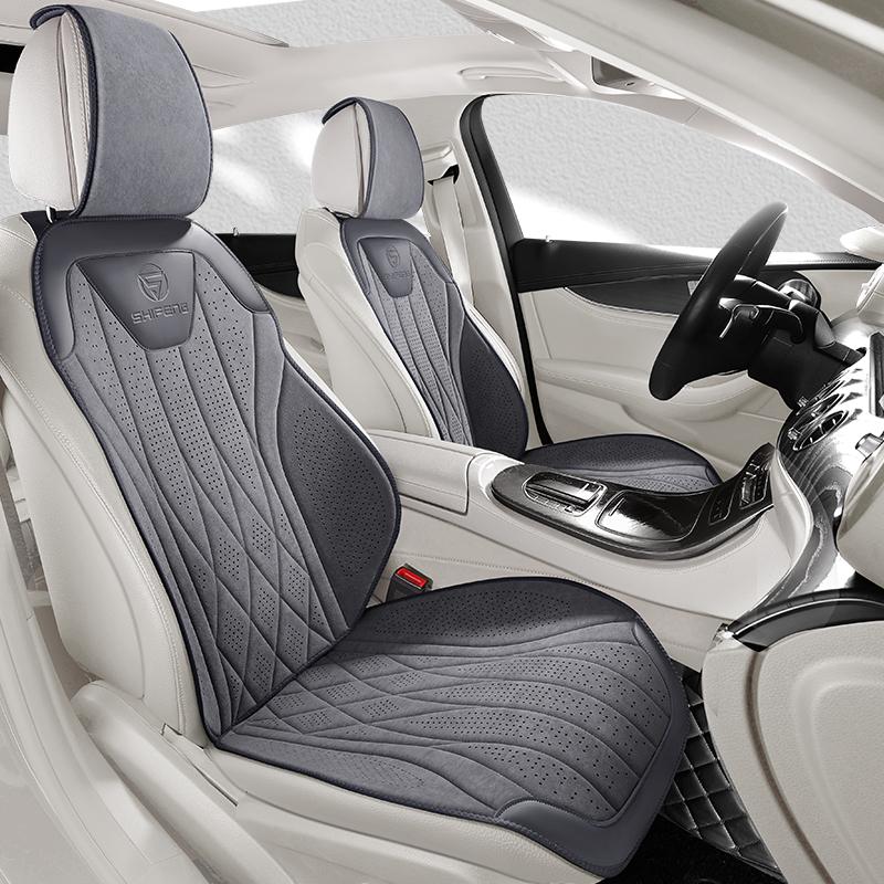 2026 Breathable Universal Car Seat Covers Suede Leather Seat Cushion Saddle Pad Accessories For Mercedes Benz w211 w212 W213