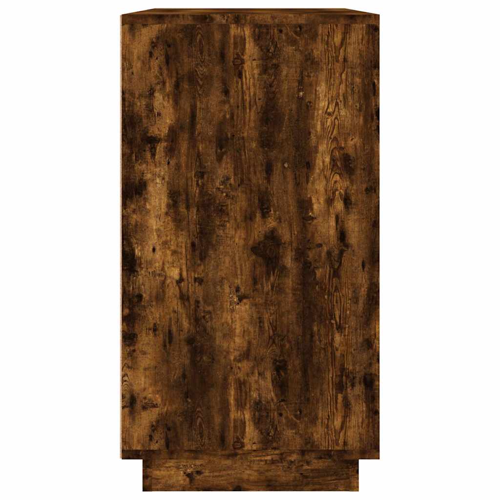 vidaXL Sideboard Räuchereiche 80x34x75 cm Holzwerkstoff