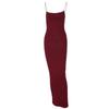Long Knitted Solid Color Women's Sexy Sling Tube Top Dress Slim Dress Women