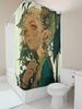 Rideau de douche artistique Elfe de la Forêt Magique pour la décoration de la maison - Design unique et élégant adapté à la séparation humide et sèche