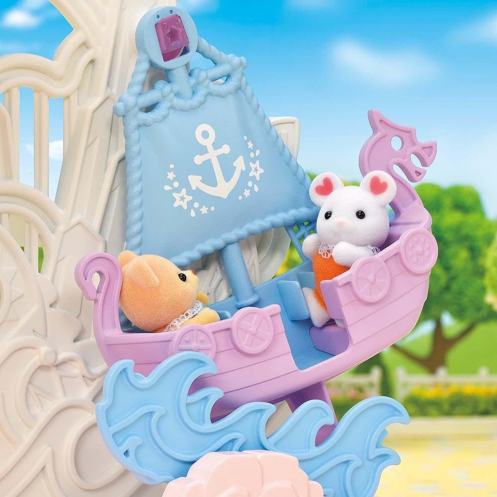 Sylvanian Families Amusement Park "Castle Dreamland" Ko-66 ST Mark Certified Toy Dollhouse for Ages 3 and Up, Sylvanian Families, Epoch