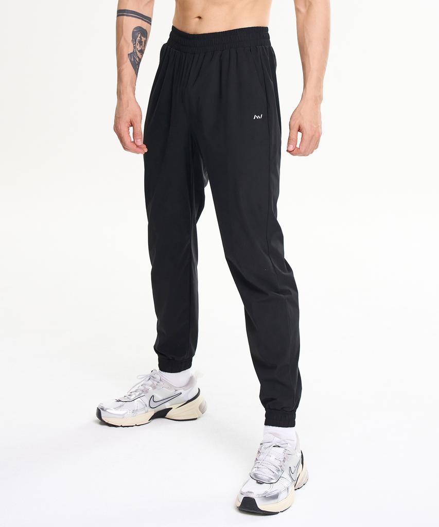 Leijibi [Summer 2-Pack] Airlight Stretch Running Sports Pants Unisex Athletic Jogger Pants M (2 Colors)
