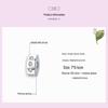 Yinziyun S925 Sterling Silver Bead Charm: Platinum-Plated, Diamond Accents, Openable Design