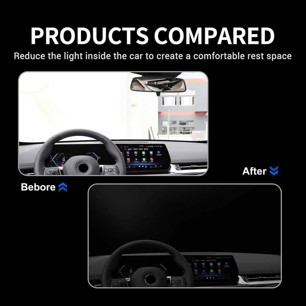 Car Windshield Sun Shade for BMW X1 IX1 U11 2022 2023 Blocks UV Rays Sun Visor Protector Keeps Your Vehicle Cool (Silver)