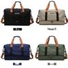 Large Capacity Fitness Travel Bag with Wet/Dry Separation and Shoe Compartment, Fits Luggage Handles