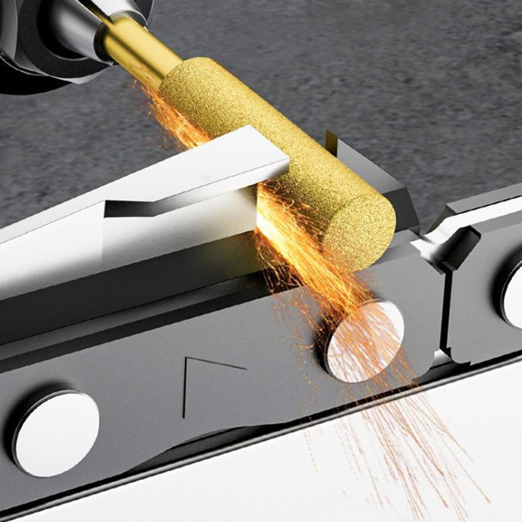 12 szt. Frezy diamentowe Kamień szlifierski Głowica Odpowiednie do łańcucha piły łańcuchowej Pilnik elektryczny o wysokiej wydajności i trwałości