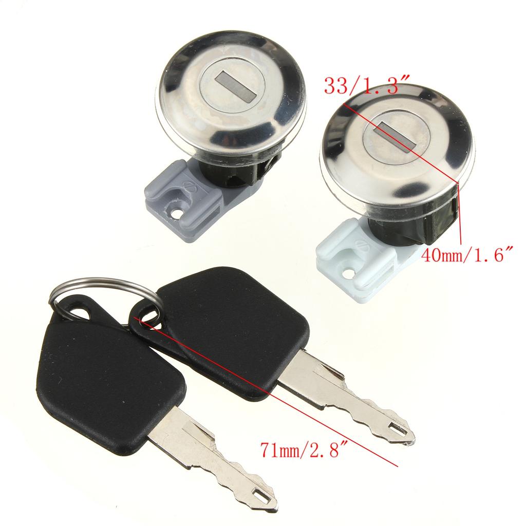 2 Stück Satz Türschlosszylinder mit Schlüsseln für Peugeot 106 MK2 1997-2004 205 405