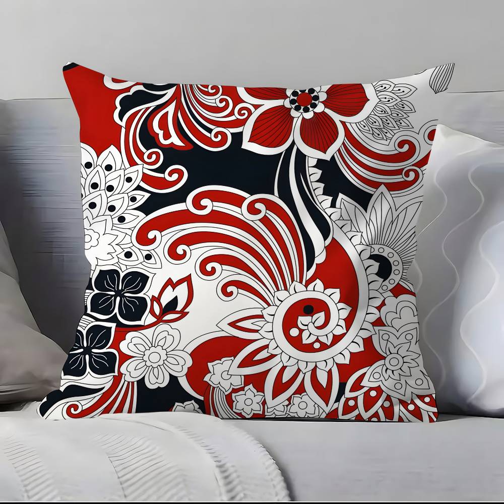 Badik I-I-Indonesia B-B-B-Batik Design Pillow Case Pillowcase Soft Skin Friendly & Comfortable With A Hidden Zipper