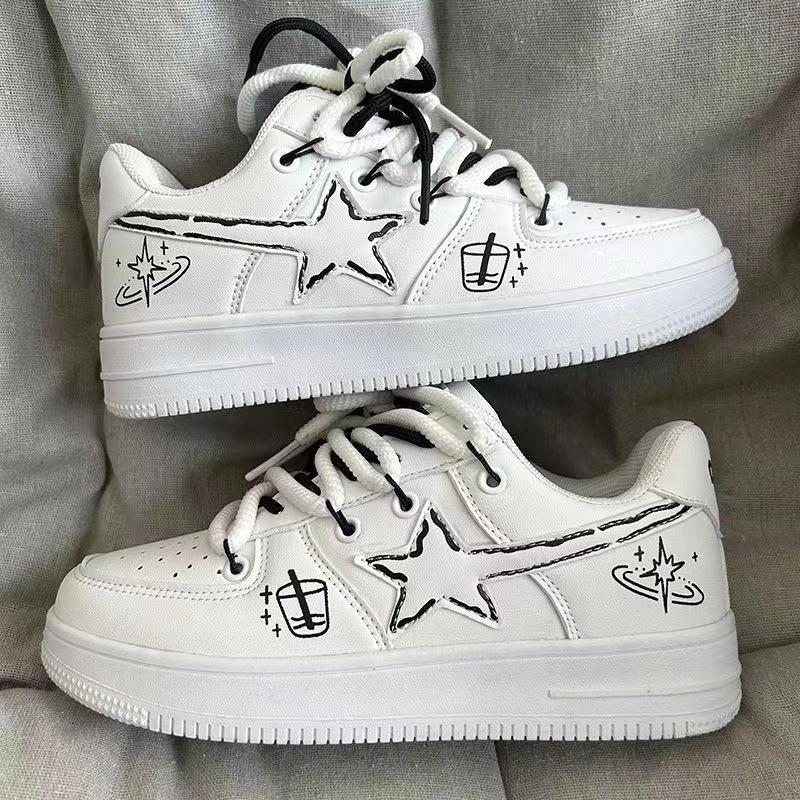 Single shoes summer new men's shoes versatile sports board shoes embroidery men's shoes casual sports breathable
