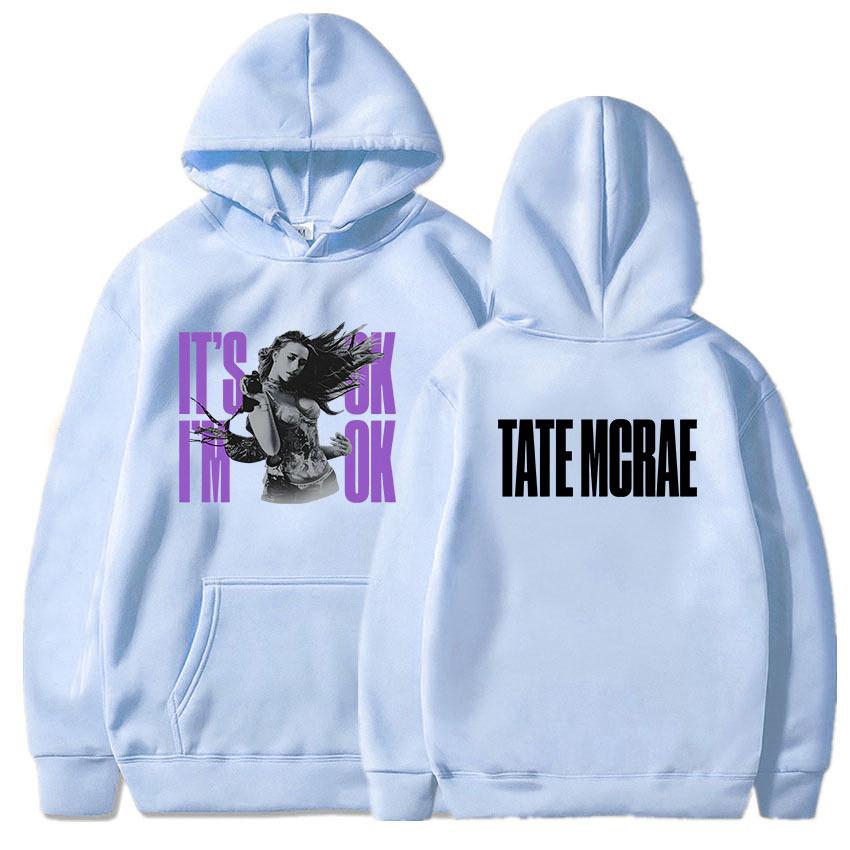 Tate Mcrae It'S Ok I'M Ok Hoodies Men Women Hooded Pullovers