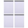 STOBOK Legal Pad A4 White Lined Notebook Report Pad Work Notebook Paper Pages Task Management Meeting Minutes Idea Generation Business 4-Pack - - - -