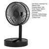 Handheld Fan Folding Design Portable Adjustable 180 Degree Rotation Flexible Blades Low Noise Multi-Speed Desk Fan with Phone Holder