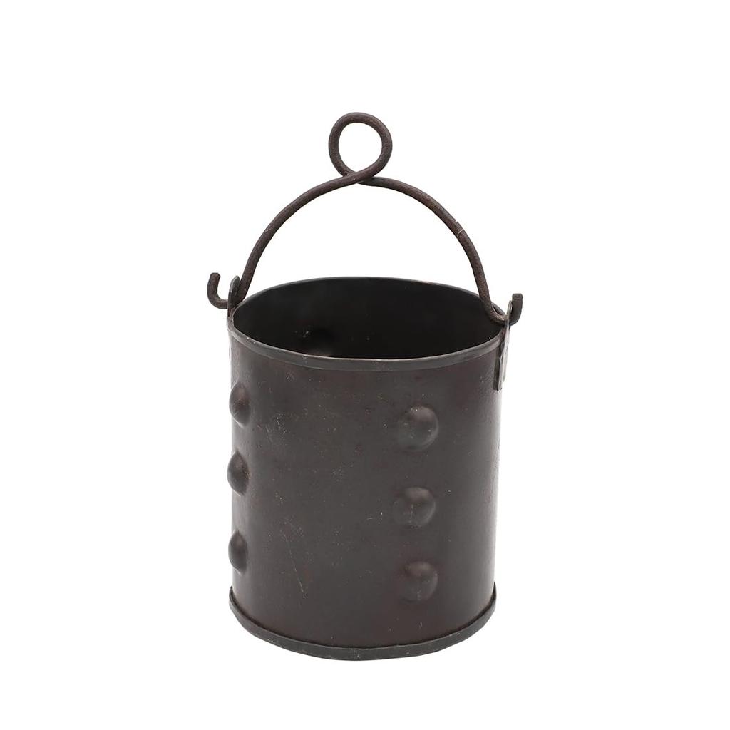 Brocante Iron Embossed Bucket