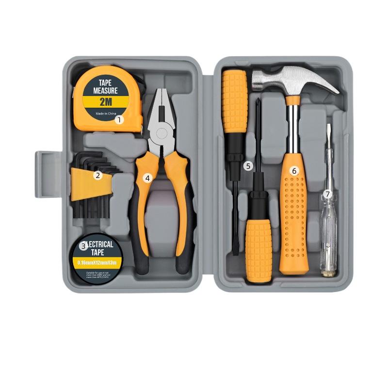 13-Piece Multifunctional Gift Tool Set: Household Hardware Pliers, Wrench, Hammer, Home Repair Toolbox
