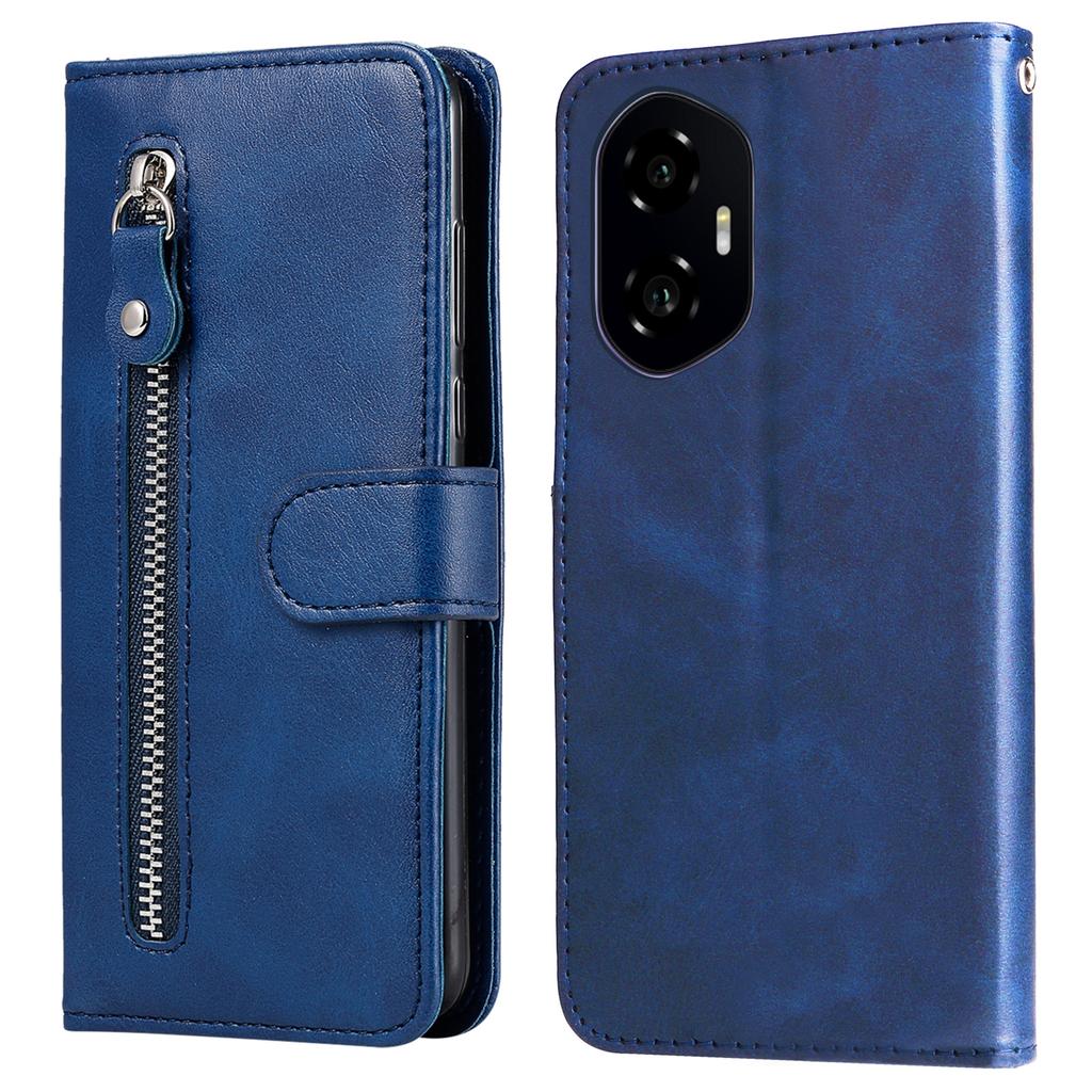 For Honor 300 Case Zipper Wallet Calf Texture PU Leather Phone Cover