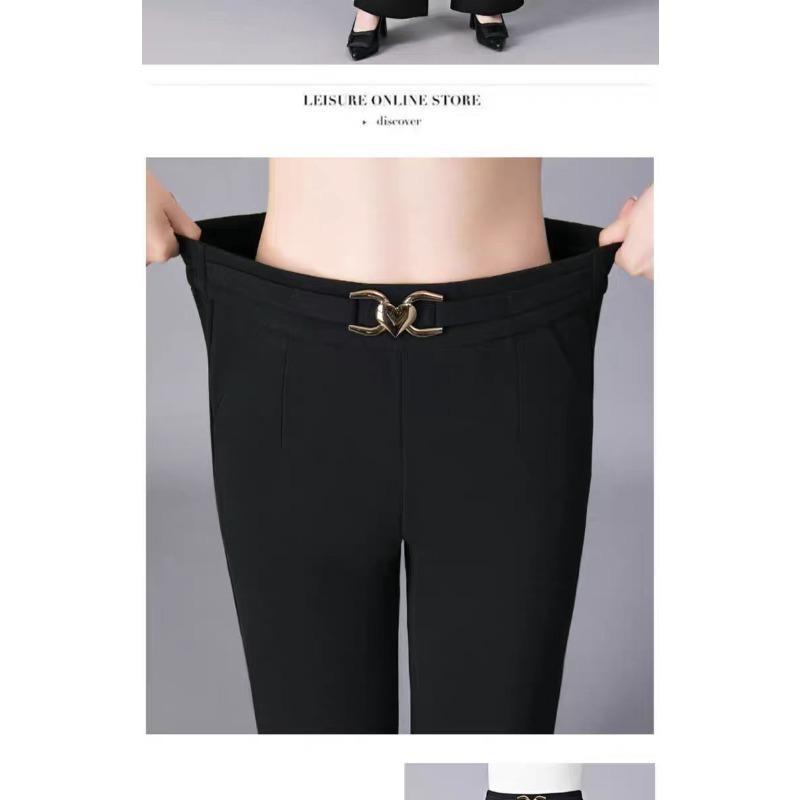 Elastic Waisted and Slightly Flared for Women's High Waist Slim Casual and Versatile Thin Style Fashionable Suit Flared Pants