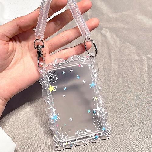 Waterproof Cartoon Plastic Card Cover Women's Kids Bus Credit ID Name Business Working Bank Card Badge Holder Protective Cover