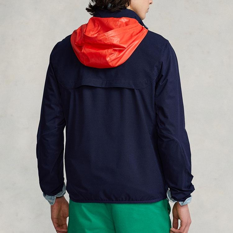 Polo Ralph Lauren Packable Hooded Jacket Men Jackets Navy-Blue MNPOOTW16020786-410