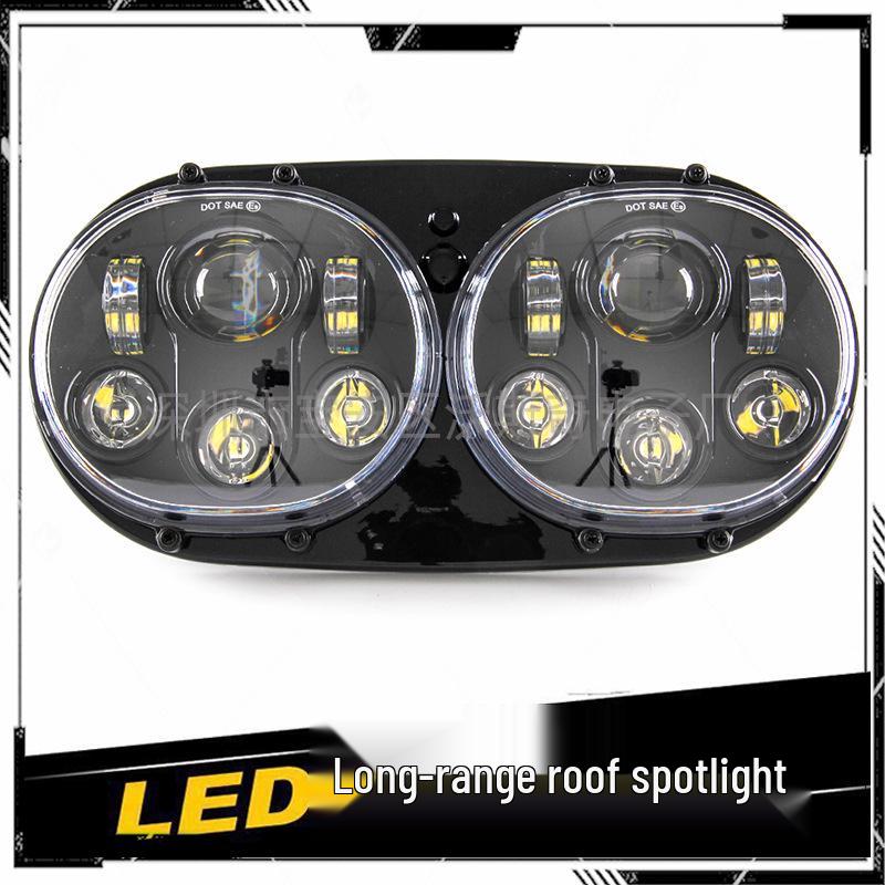 Harley Road Glide 5.75" 90W LED Dual Headlight for Non-destructive Modification