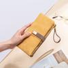 Women Wallet Fashion Long Design Retro PU Leather Credit Card Holder Frosted Print Buckle Zip Purse Female Handbag Wallets