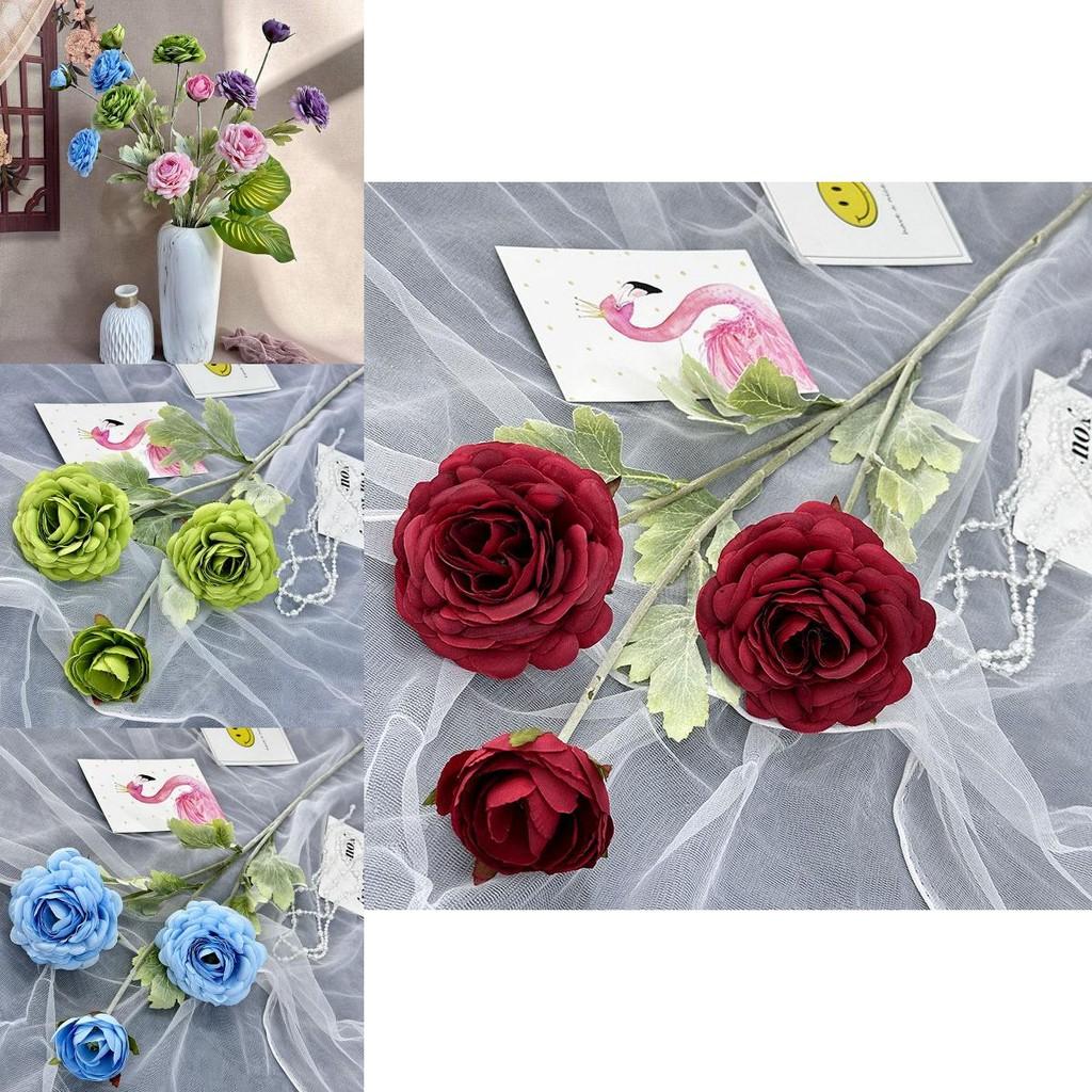 Artificial Peony And Camellia Floral Decor With Durable Silk Material For Wedding And Photography Props