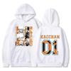 Kacchan 01 Anime Manga Front Back Print Graphic Hoodie Unisex Long Sleeve Oversized Loose Streetwear Pullover Hoodie