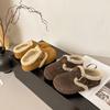 Thick-soled Bag Head Birkenstock Fluffy Slippers, Inner Height Increase, Velvet Warm Cotton Shoes, Winter Wear Half-towed Snow Boots