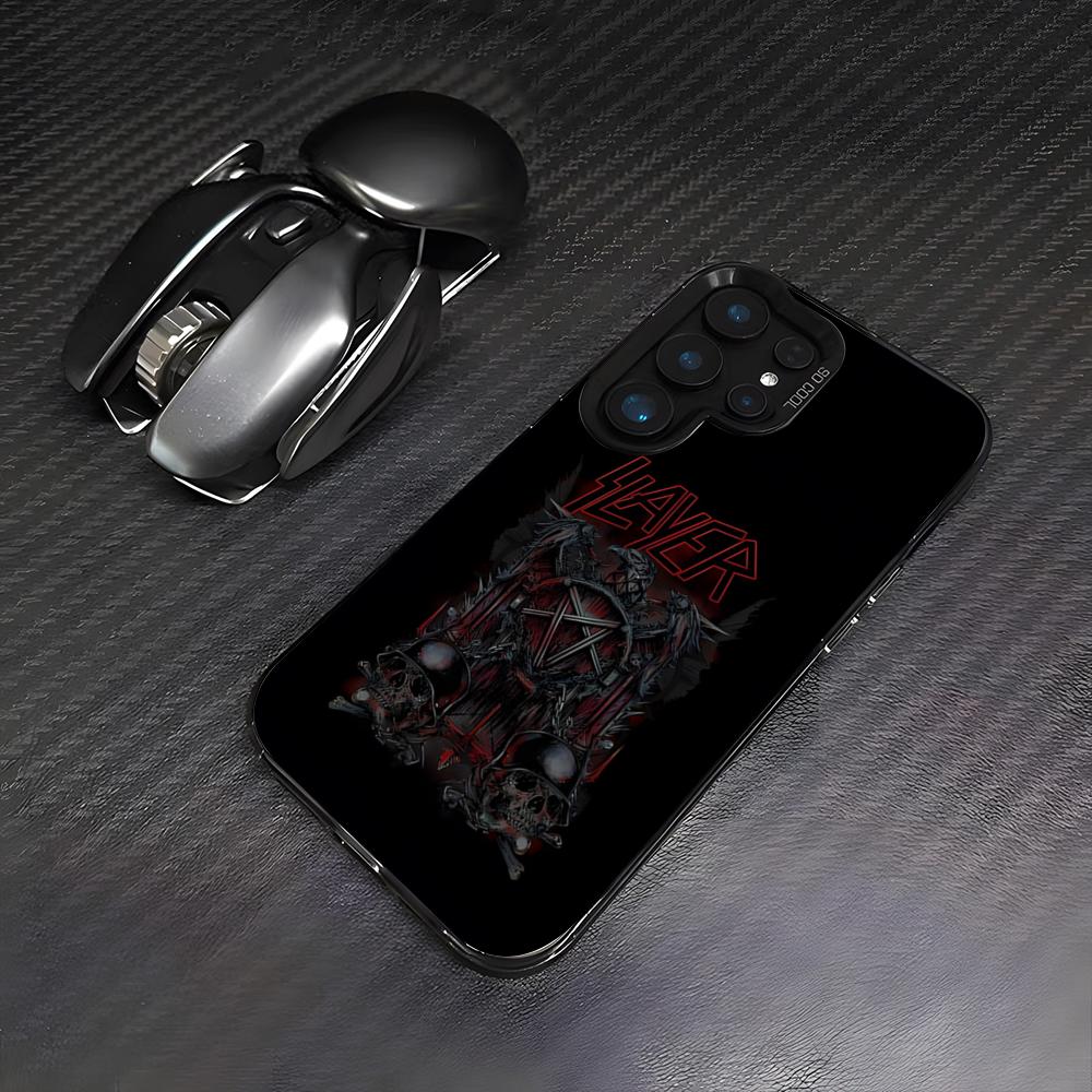 S-Slayer Metal Rock Band Handyhülle Für Samsung S26 S25 Plus S20 S20 Plus S22 Ultra S23 FE S21 Plus S21 Ultra Buntes Cover