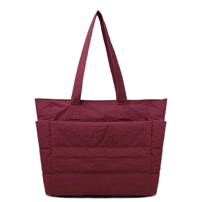 

Women s Shoulder Bag Large Capacity Handbag Solid Color Commuter Bag