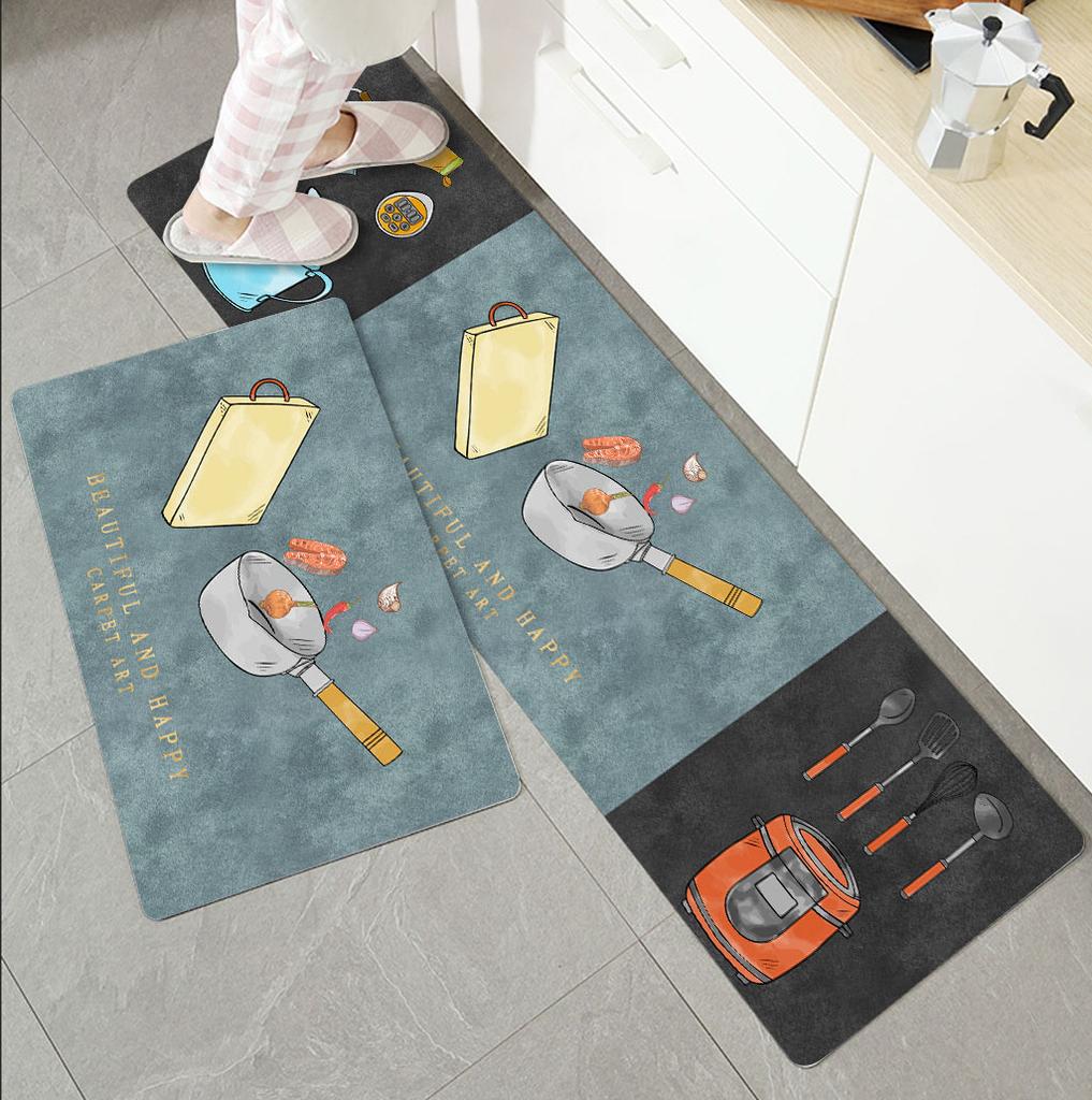 Kitchen Carpet Floor Mat Entrance Door Mat Bathroom Entrance Mat Bedroom Bedside Carpet