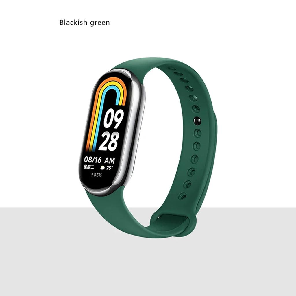 Silikonrem för Xiaomi Mi band 8-8 NFC Sportbälte utbyte miband8 Armband vattentätt smart band 8 klockband Tillbehör