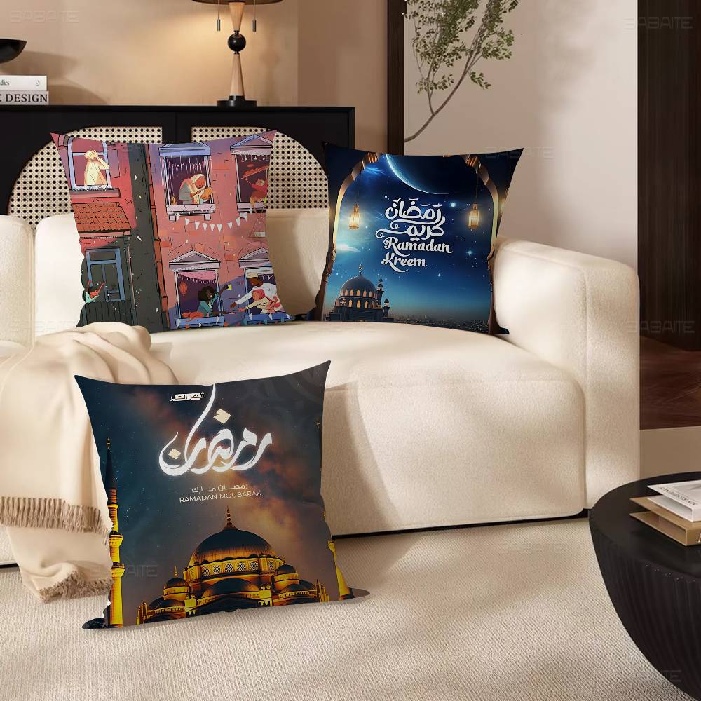 Classic Retro Festival Ramadan Pillow Cover For Bedroom Room And Living Room Sofa Decorative Cushion Cover