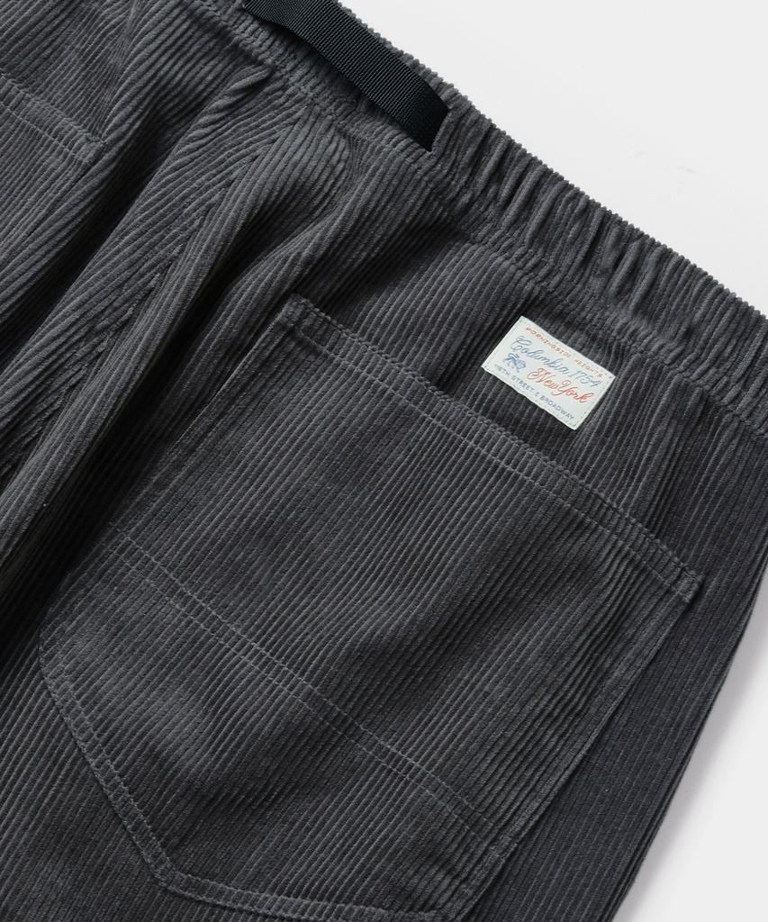 COLUMBIA UNIVERSITY Sl-Label Belted All-Round Corduroy Pants Charcoal