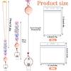Macaron Colorful Bead Easy Pull Buckle Work Card Holder Necklace Work Badge Hanging Rope Transparent Card Holder with Lanyard