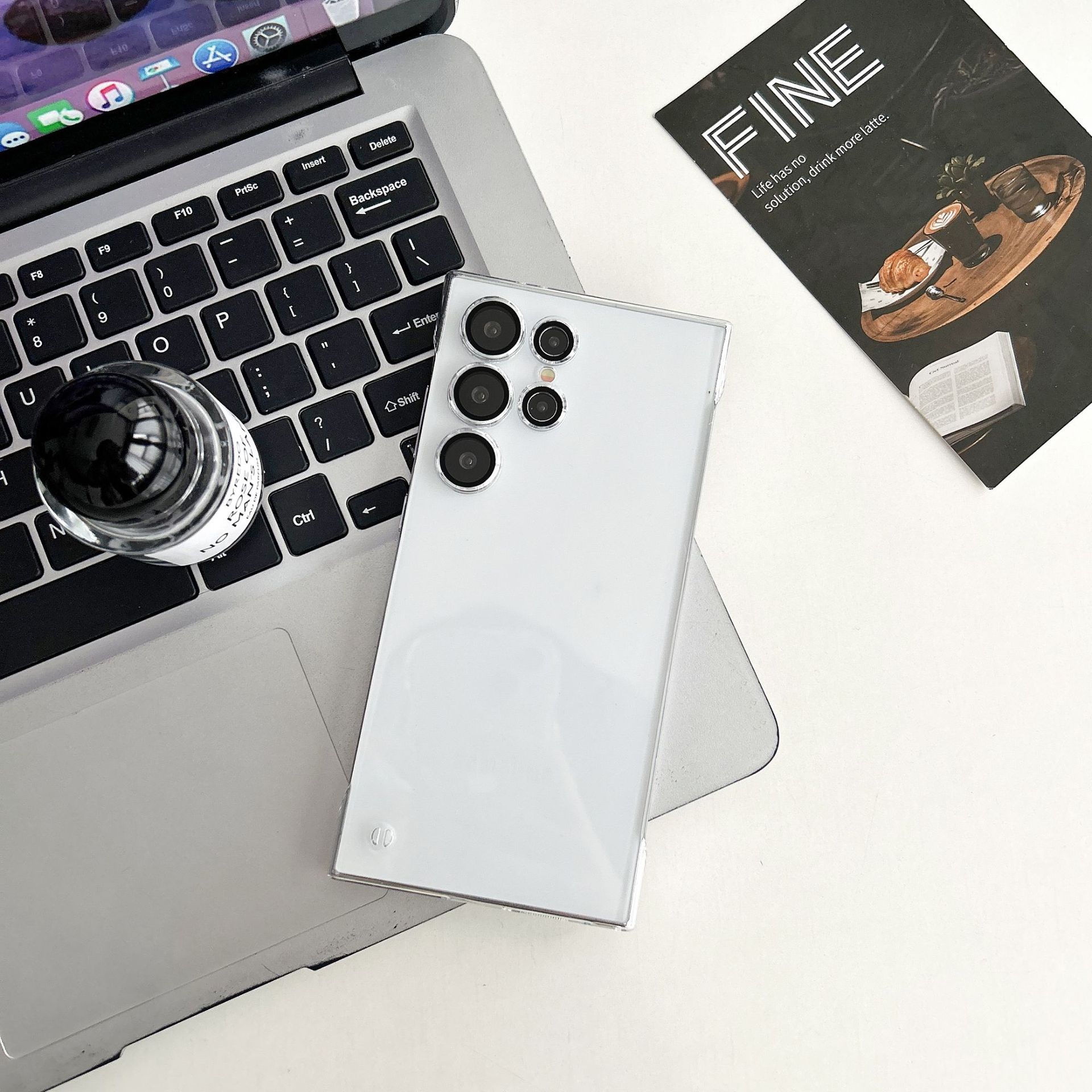 

Подходит для Samsung S25ultra Ультратонкий Чехол для телефона без рамки S23ULTRA Закаленный Устойчивый к царапинам Теплоотвод S25 ULTRA