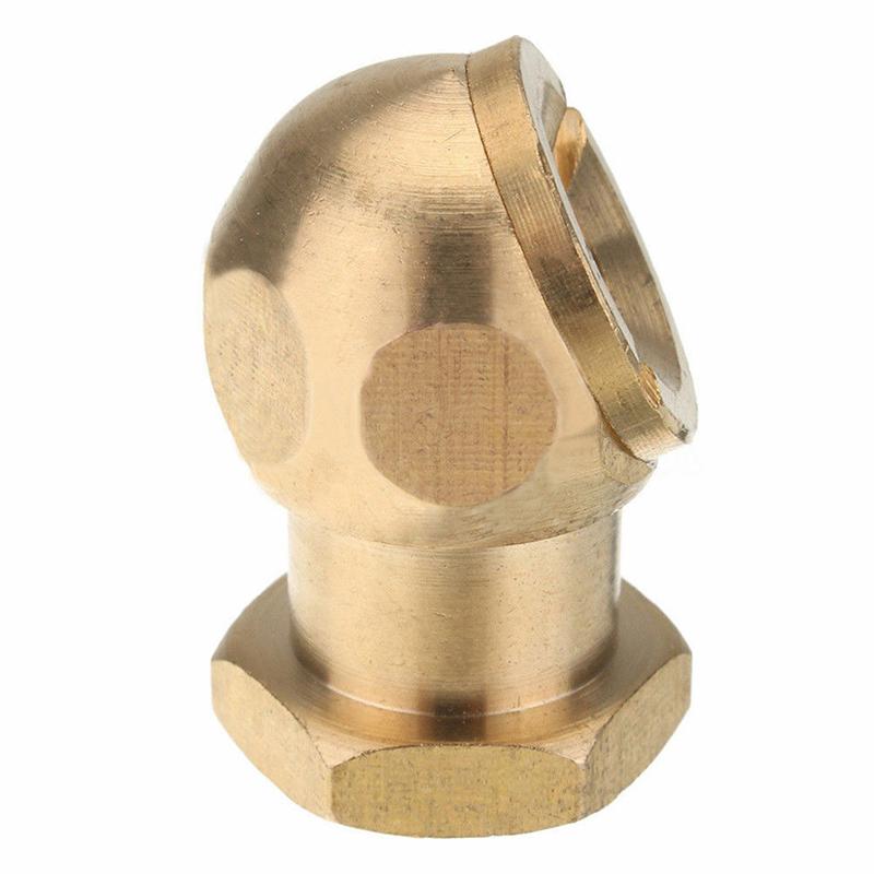 1/4" Npt Golden Tyre Inflator Valve Connector Air Chuck Ball Tire Clip Lock-On