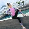 Women's Two-Piece Long Sleeve Quick-Dry Wetsuit for Surfing, Snorkeling, Sun & Jellyfish Protection