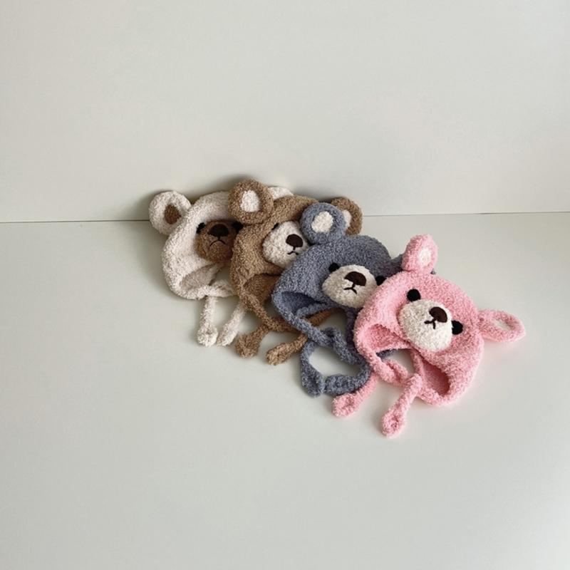 2023 NEU Mütze Babymütze Niedliche Bärenhaube Mode Winter Warme Mütze für Baby Kinder Neugeborenen Junge Mädchen 5-36 Monate