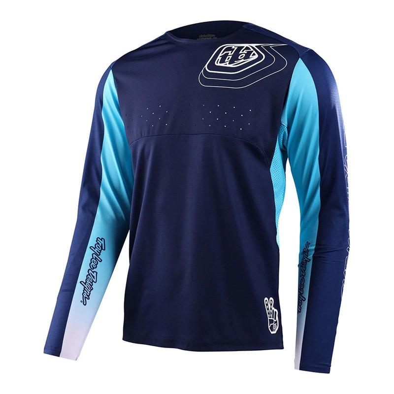 Herren Langarm Schnelltrocknendes Radtrikot Mountainbike Offroad Motorrad Reiten Sportbekleidung