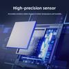 Mini Thermometer Hygrometer Messgerät Digital Intelligent Feuchtigkeitsmesser Temperatur Monitor Datum Uhrzeit Wetterstation Sensor Zuhause