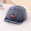 New Denim Letter Baby Baseball Caps Summer Vintage Soft Brim Outdoor Sun Hats For Baby Boy Casual Sports Kids Peaked Hats