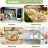 New Microwave Cover for Food Clear Microwave Splatter Cover with Water Steamer and Handle 10 Inch Plate Covers Kitchen Gadgets