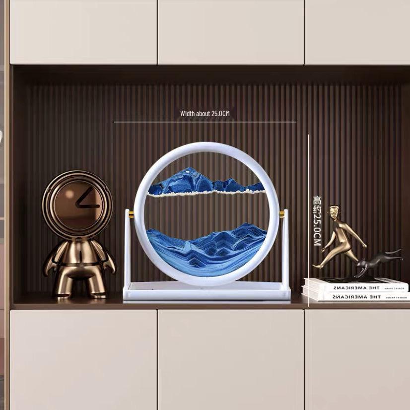 Treibsand-Sanduhr Kunst-Dekoration: Stilvolle Dekoration für Wohnzimmer & Weinschrank, Tolles Geschenk für Mädchen & Studenten