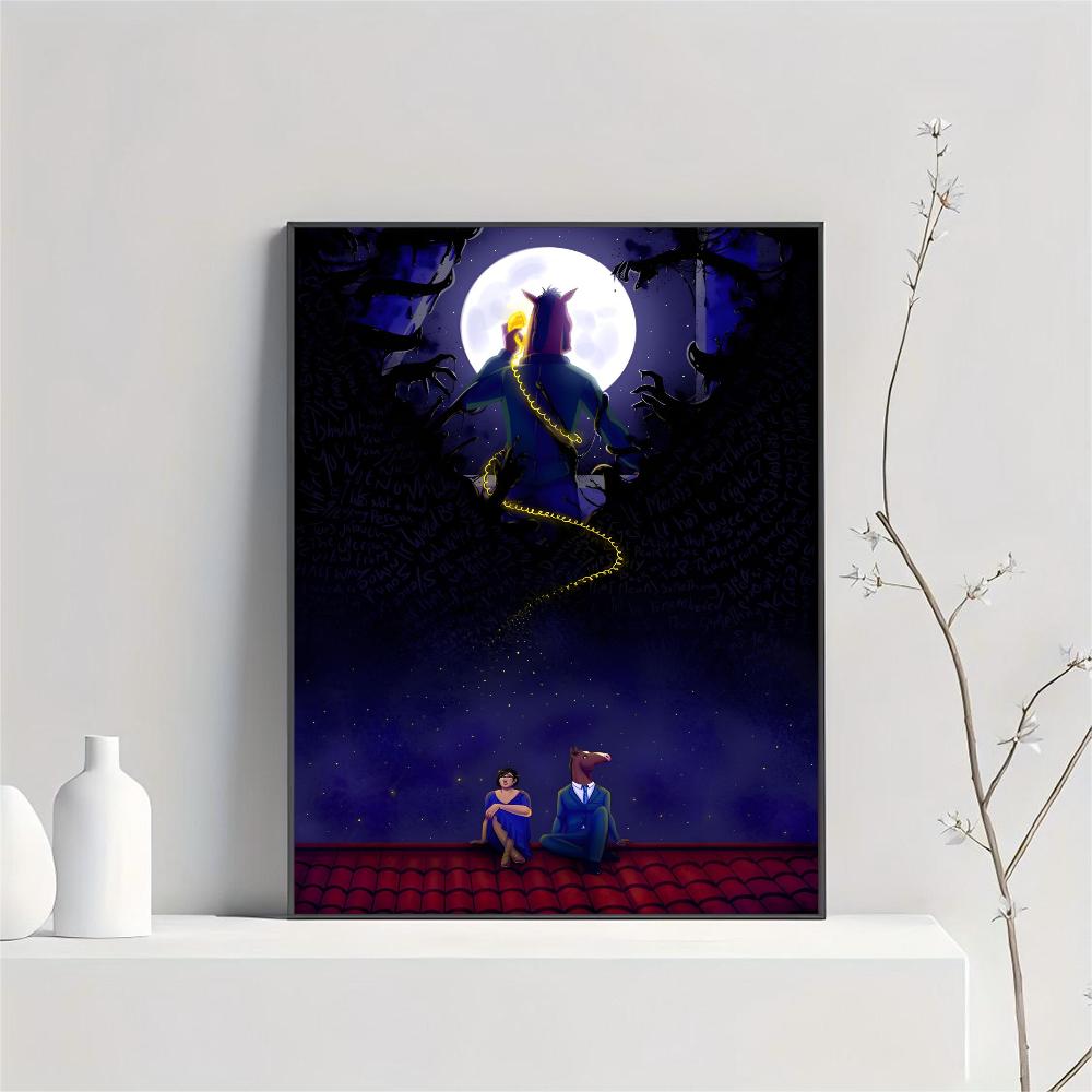1 stück Lustige B-BoJack Horseman Poster HD Poster Home Room Bar Cafe Decor Kunst Wand Malerei Bild