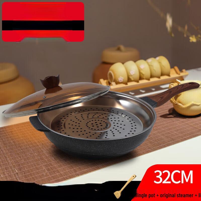 Wutuo Stainless Steel Non-stick Wok