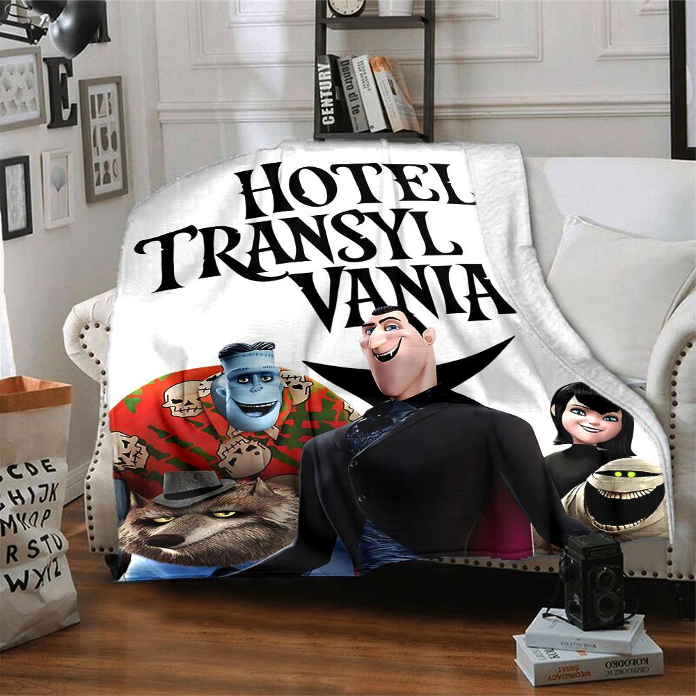 1pz Hotel Transylvania Transformania Coperta in Flanella per Avventura Super Morbida Carina Coperta Comfort per Viaggio Biancheria da Letto Divano Divano Coperta Y73031