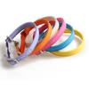 Small Cat Collar Elastic Webbing Macaron Color Pet Collar with Bells Adjustable PU Leather Collar for Puppies and Cats