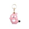 Kitten Access Card Case Capybara Cartoon Keyring Pendant Leather Card Holder Keychain  Ornament