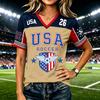 Women's Fashion Casual Letter Print Short Sleeve T-Shirt Top for Everyday Wear